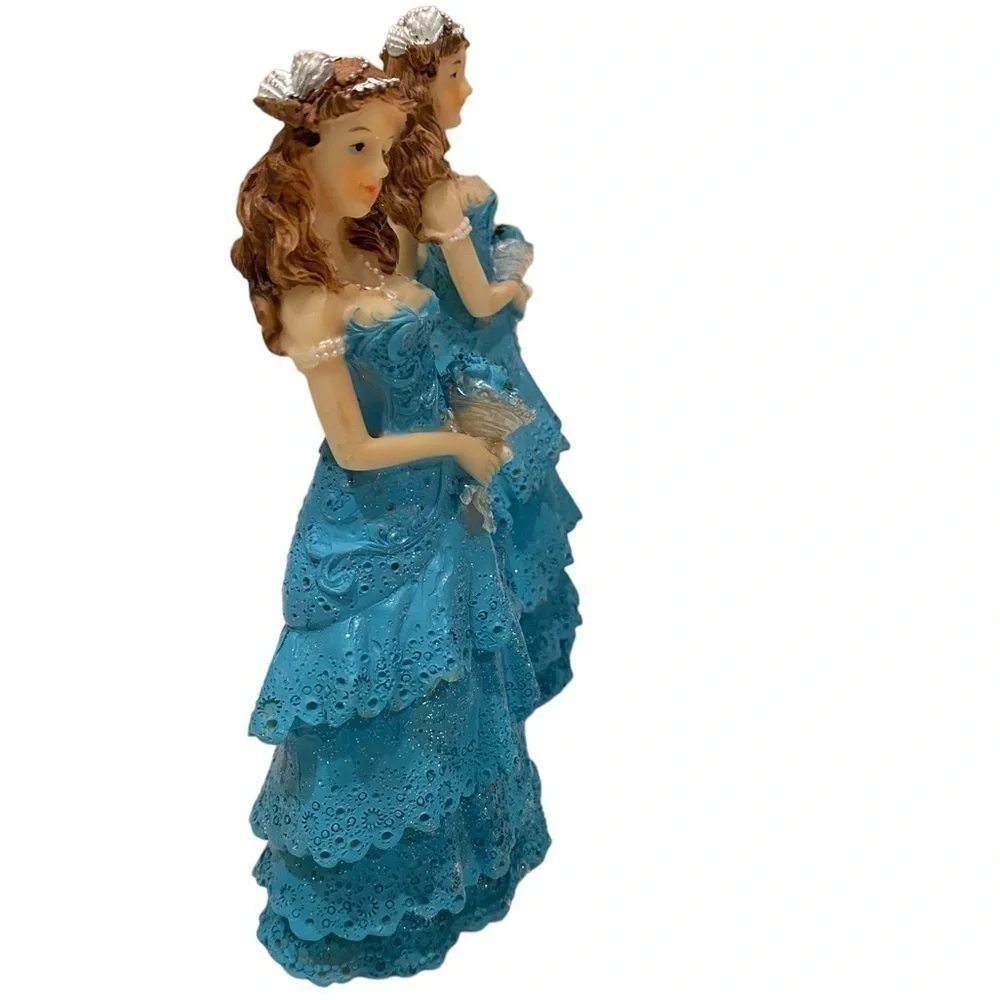Mis Quince Anos Sweet 16 Birthday Cake Topper Girl Figurine Turquoise Bl…